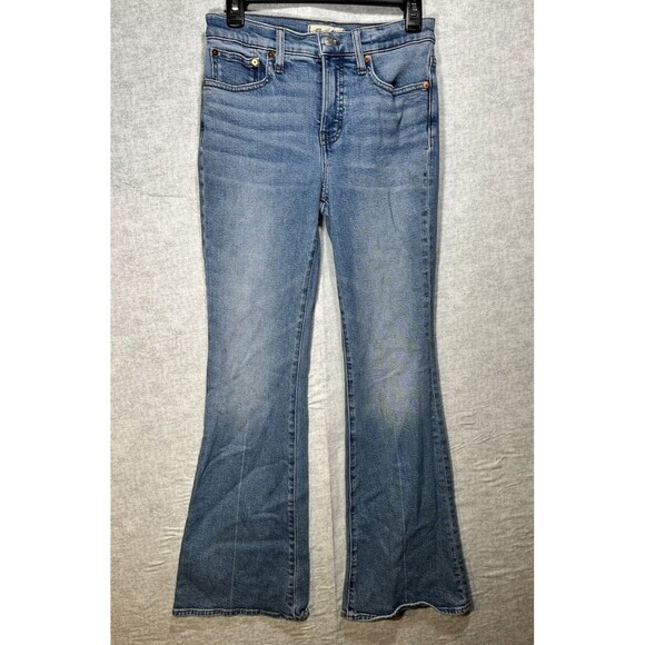 Madewell Flare Jeans Womens Size 26 Flea Market Flare Mid Rise Medium Wash - Picture 1 of 8
